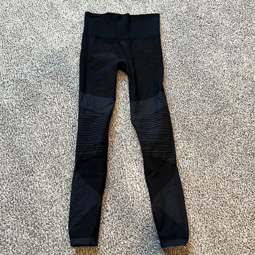 Spanx knit Moto Leggings 